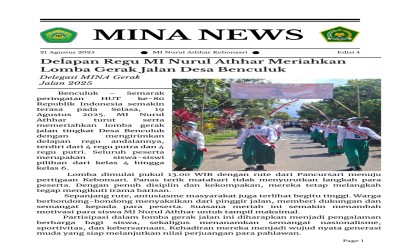 8 Regu MI Nurul Athhar Meriahkan Lomba Gerak Jalan Desa Benculuk